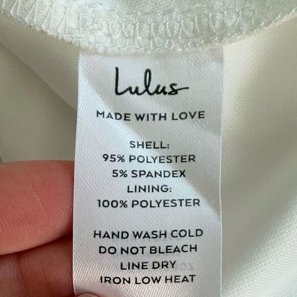 NWOT Lulus To Be Yours Ivory Strapless Pleated Mermaid Maxi Dress Size Small - Picture 10 of 11